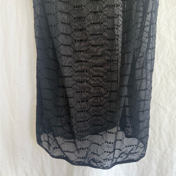 Savage X Fenty sheer black lingerie dress Size Large - Picture 9 of 14